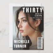 Invitation Photo de couverture du magazine 30e anniversaire (Devant)