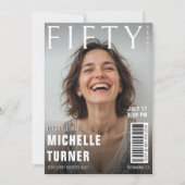 Invitation Photo de couverture du magazine 50e anniversaire (Devant)