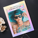 Invitation Photo de couverture inspirée par Trendy Arc-en-cie<br><div class="desc">La couverture de Trendy Magazine Cover a inspiré une charge d'anniversaire photo.</div>