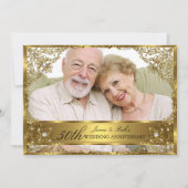 Invitation Photo de Damas Perle d'Or 50e Anniversaire de Mari (Devant)