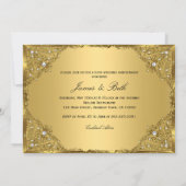 Invitation Photo de Damas Perle d'Or 50e Anniversaire de Mari (Dos)