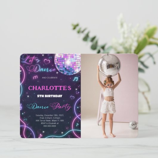 Invitation photo de danse (Debout devant)