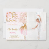 Invitation photo de danseuse modifiable (Devant)