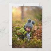 Invitation Photo de dédicace de bébé garçon circuit de voitur (Dos)