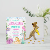 Invitation photo de dinosaure (Debout devant)