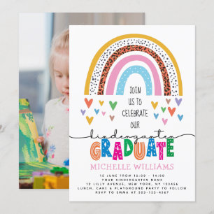 Invitation Photo de diplômé de maternelle 