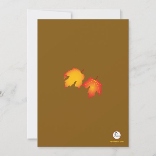 Invitation photo de Fall Hoop (Dos)