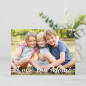 Invitation Photo de famille, Bonne fête des mères (Debout devant)