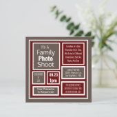 Invitation Photo de famille prise moderne (Debout devant)