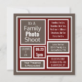 Invitation Photo de famille prise moderne (Devant)