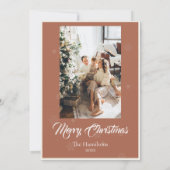 Invitation Photo de famille religieuse Joyeux Noël (Dos)