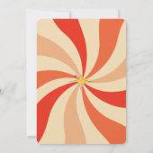 Invitation Photo de famille unique d'art atomique du milieu d (Dos)