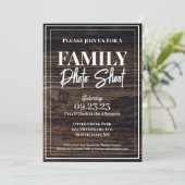 Invitation Photo de famille Woodsy & Rustic (Debout devant)