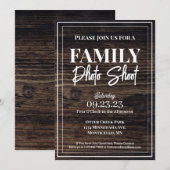 Invitation Photo de famille Woodsy & Rustic (Devant / Derrière)