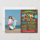 Invitation Photo de fête combinée de frères et soeurs de la p (Devant)