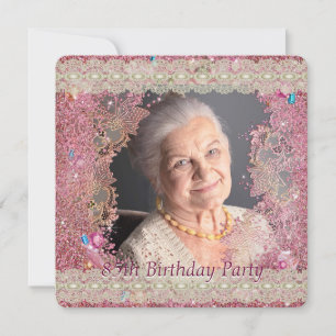Invitation photo de fête d'anniversaire 85 ans de