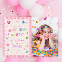 Photo de fête d'anniversaire aux gemmes colorées p