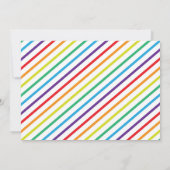 Invitation photo de fête d'anniversaire avec arc-e (Dos)