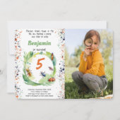 Invitation Photo de fête d'anniversaire de la fête du garçon  (Devant)