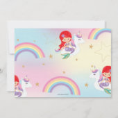 Invitation Photo de fête d'anniversaire de la Sirène et de l' (Dos)