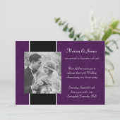 Invitation Photo de fête d'anniversaire de mariage de 50 ans (Debout devant)