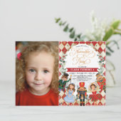 Invitation Photo de fête d'anniversaire de Nutcracker Whimsic (Debout devant)