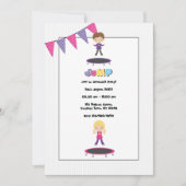 Invitation Photo de fête d'anniversaire de Trampoline (Devant)