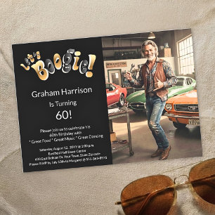 Invitation Photo de fête d'anniversaire des 60 ans d'un homme
