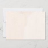 Invitation Photo de fête d'anniversaire des animaux de la for (Dos)