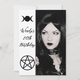 Invitation Photo de fête d'anniversaire du Pentacle de la Dée