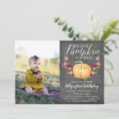 Invitation Photo de fête d'anniversaire personnalisé pour l'a (Debout devant)