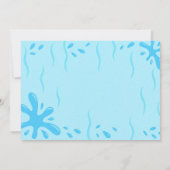 Invitation Photo de fête d'anniversaire Splash Water Slide (Dos)