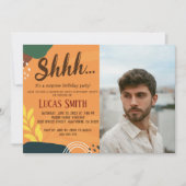 Invitation Photo de fête d'anniversaire surprise pour adultes (Devant)