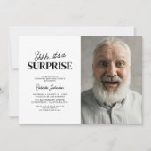 Invitation Photo de fête d'anniversaire surprise pour adultes (Devant)