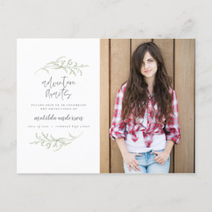 Invitation photo de fête de fin d'études aventure 