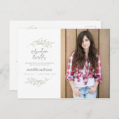 Invitation photo de fête de fin d'études aventure (Devant / Derrière)