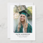 Invitation Photo de fête de remise de diplôme de calligraphie (Dos)