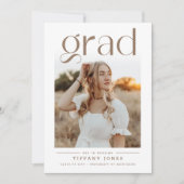 Invitation Photo de fête de remise de diplôme d'infirmière mi (Devant)