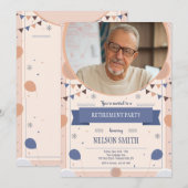 Invitation Photo de fête de retraite (Devant / Derrière)