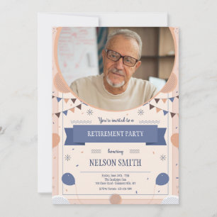 Invitation Photo de fête de retraite
