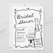 Invitation photo de Fête des mariées de bulles des (Devant)