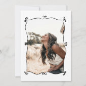 Invitation photo de Fête des mariées de bulles des (Dos)