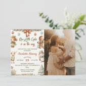 Invitation Photo de fête du Baby shower de Noël Cookies (Debout devant)