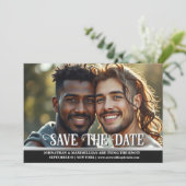 Invitation Photo de fiançailles de couples, save the date de (Debout devant)