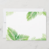 Invitation Photo de fiançailles élégante de Luau hawaïen (Dos)