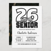 Invitation Photo de fin d'études 2026 (Devant / Derrière)