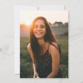 Invitation Photo de fleur sauvage Papillon Élégant pour la re (Dos)