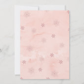 Invitation Photo de fleurs doodle rose (Dos)