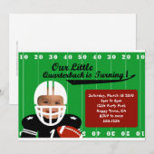 Invitation photo de football (Devant / Derrière)