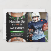 Invitation photo de football modifiable (Devant)